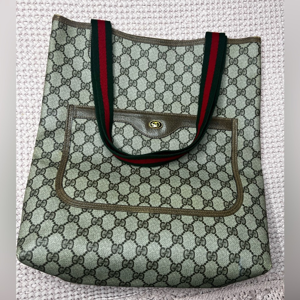 Authentic Gucci Monogram Tote - image 1